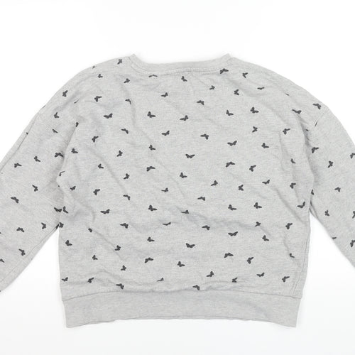 Esprit Womens Grey Butterfly Print XL Sweatshirt