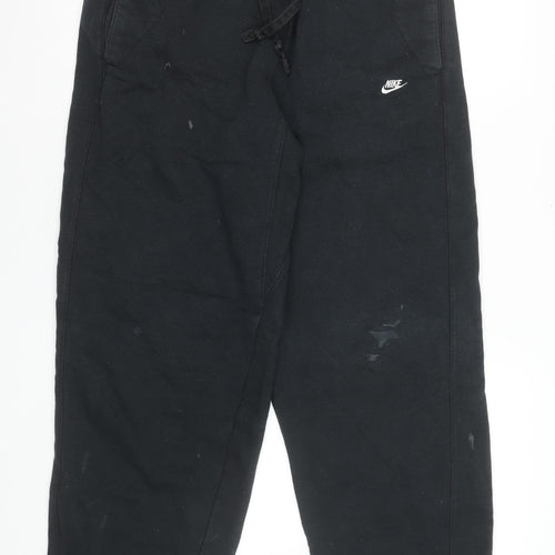 Nike Men's Black Fleece Jogger Trousers Size L Casual Sportswear