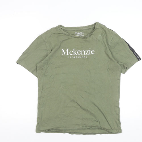 McKenzie Boys Green Sportswear T-Shirt 13-15 Years Cotton Short Sleeve