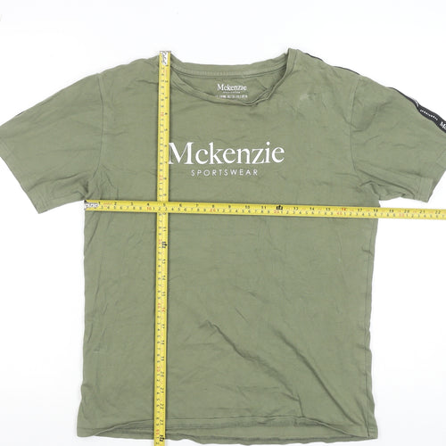 McKenzie Boys Green Sportswear T-Shirt 13-15 Years Cotton Short Sleeve