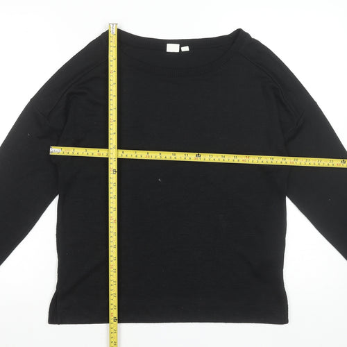 GAP Women’s Black Crew Neck Long Sleeve Pullover Jumper Size S