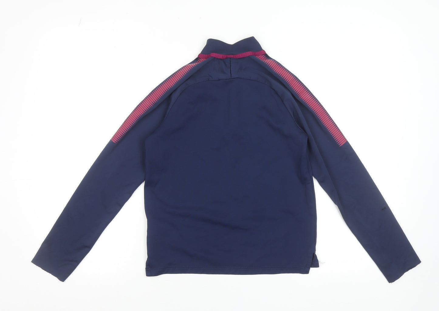 Nike Boys Blue Manchester City Dri-Fit 1/4 Zip Football Track Jacket 10-12 Years