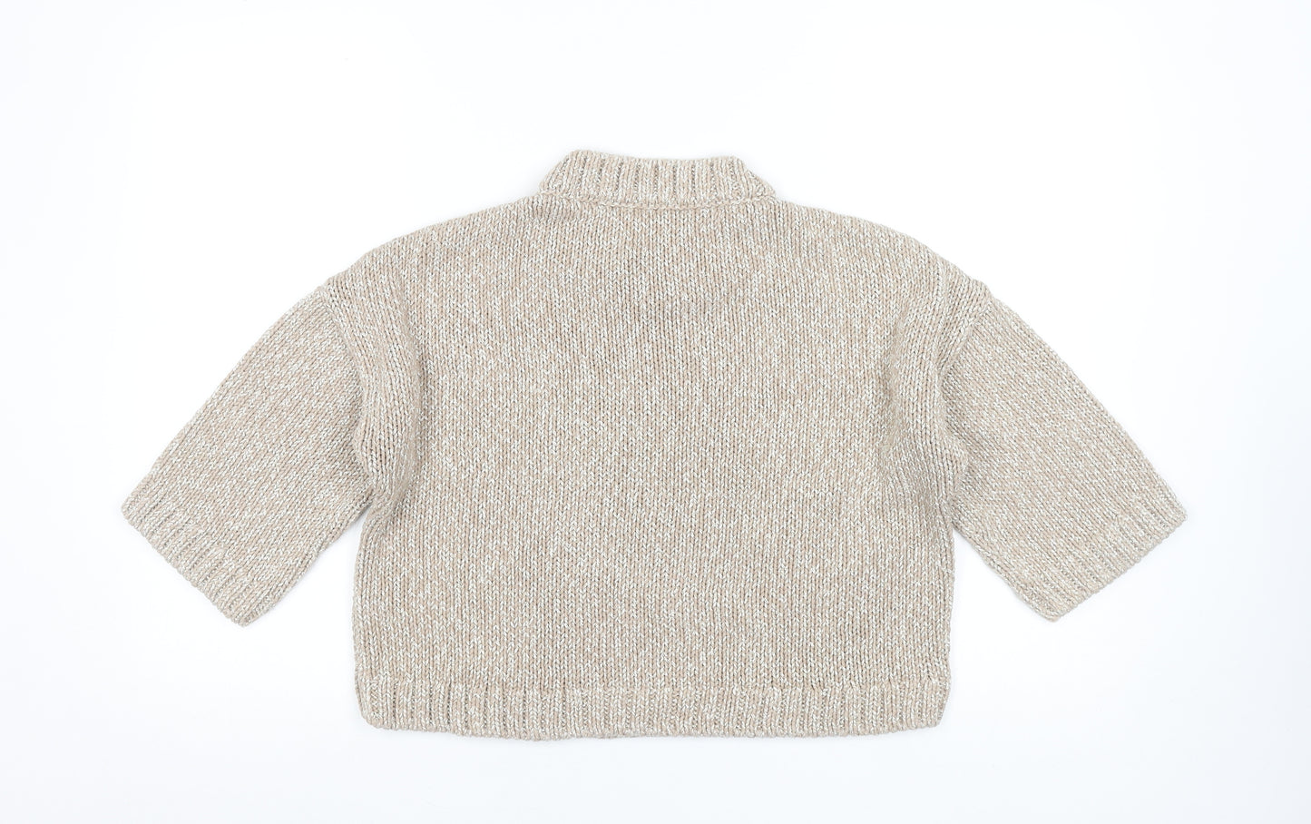 Marks and Spencer Autograph Women’s Beige High Neck Pullover Jumper Size 8