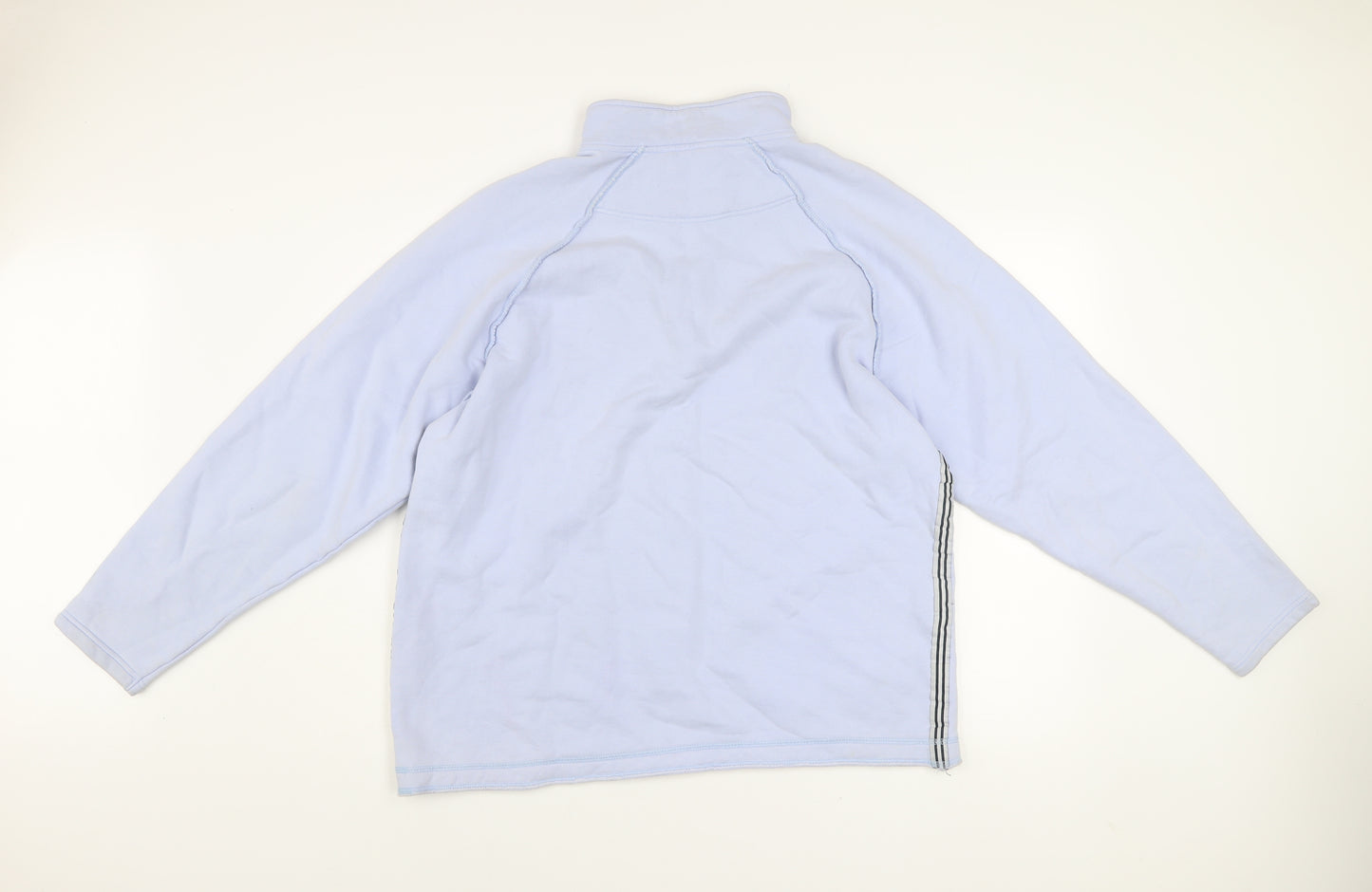 Crew Clothing Men’s Blue 1/2 Zip Cotton Sweatshirt Size L