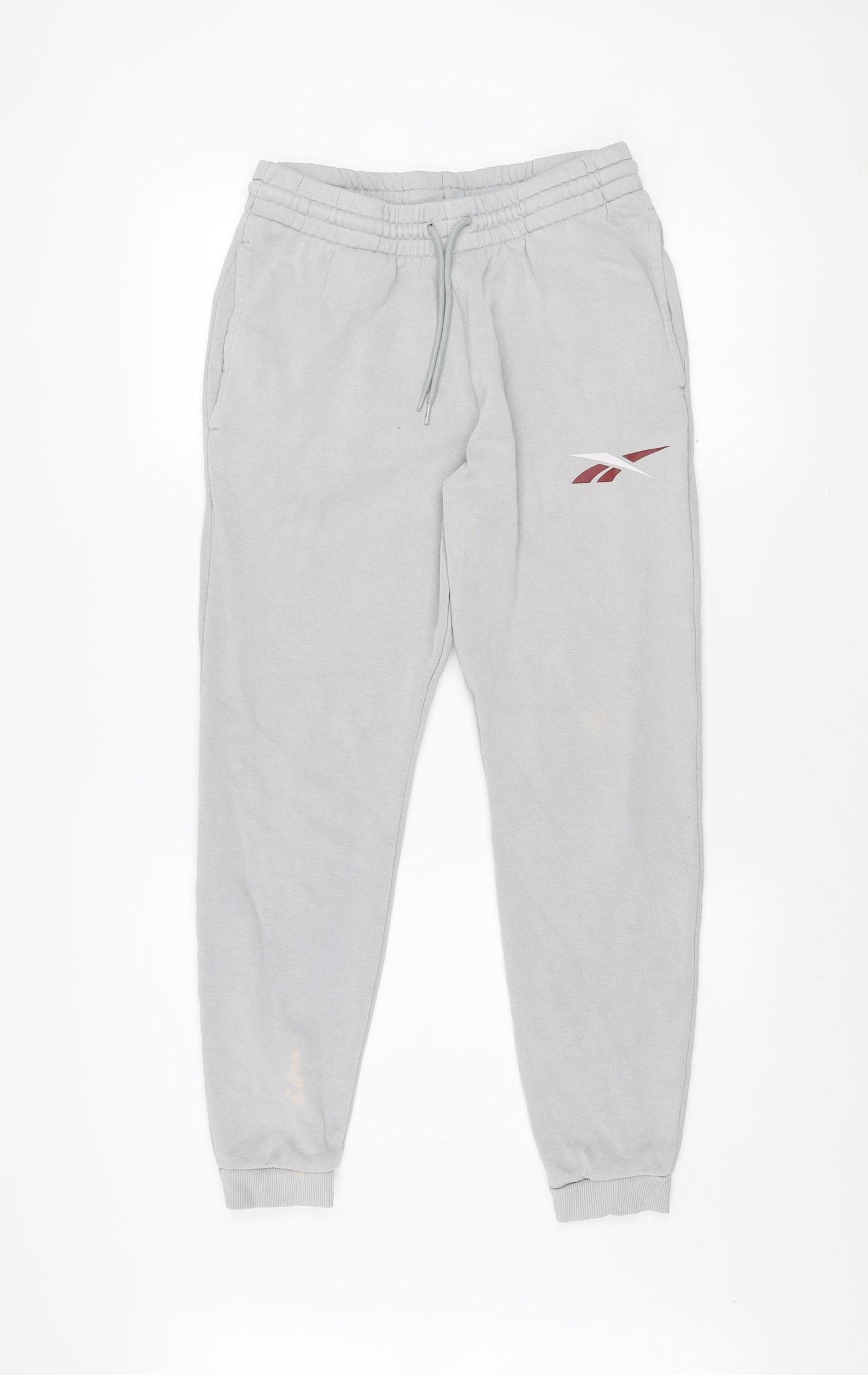Reebok Women’s Grey Jogger Sweatpants M Regular Fit Cotton Blend