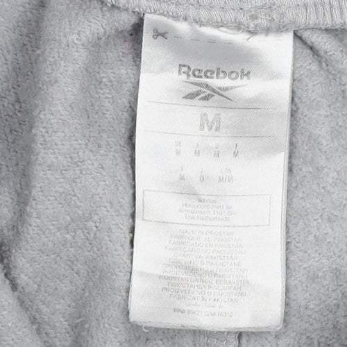 Reebok Women’s Grey Jogger Sweatpants M Regular Fit Cotton Blend