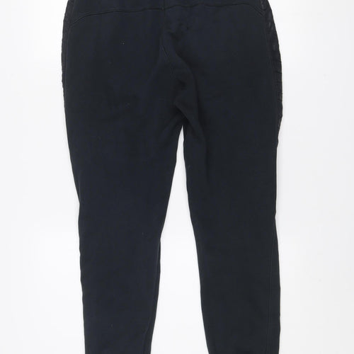 Nike Men's Black Small Jogger Sweatpants with Side Panels