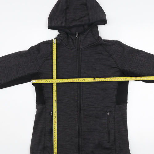H&M Men’s Black Fleece Sport Hooded Jacket Size L Athletic Fit