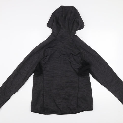 H&M Men’s Black Fleece Sport Hooded Jacket Size L Athletic Fit
