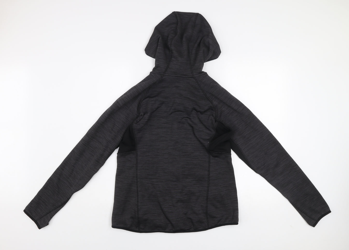 H&M Men’s Black Fleece Sport Hooded Jacket Size L Athletic Fit