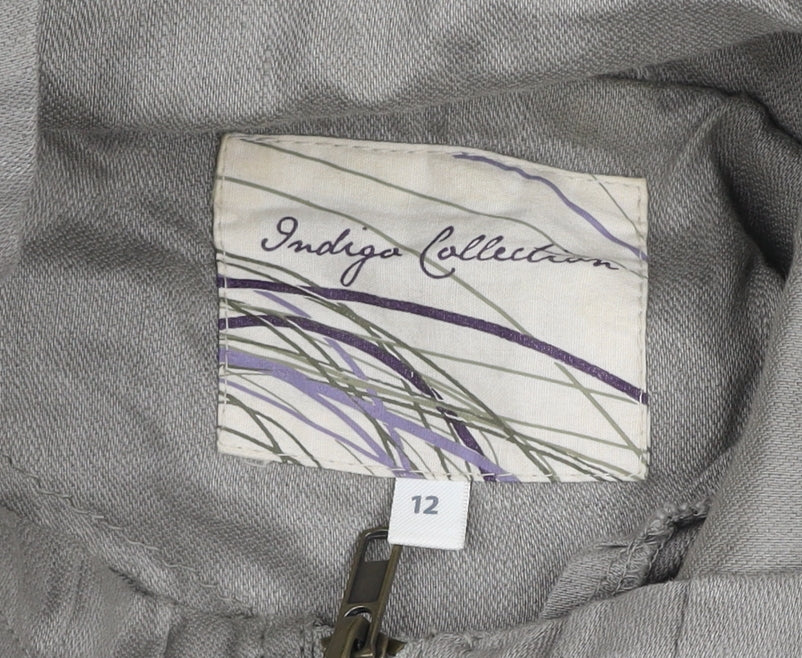 Marks and Spencer Women’s Grey Linen Parka Jacket Size 12