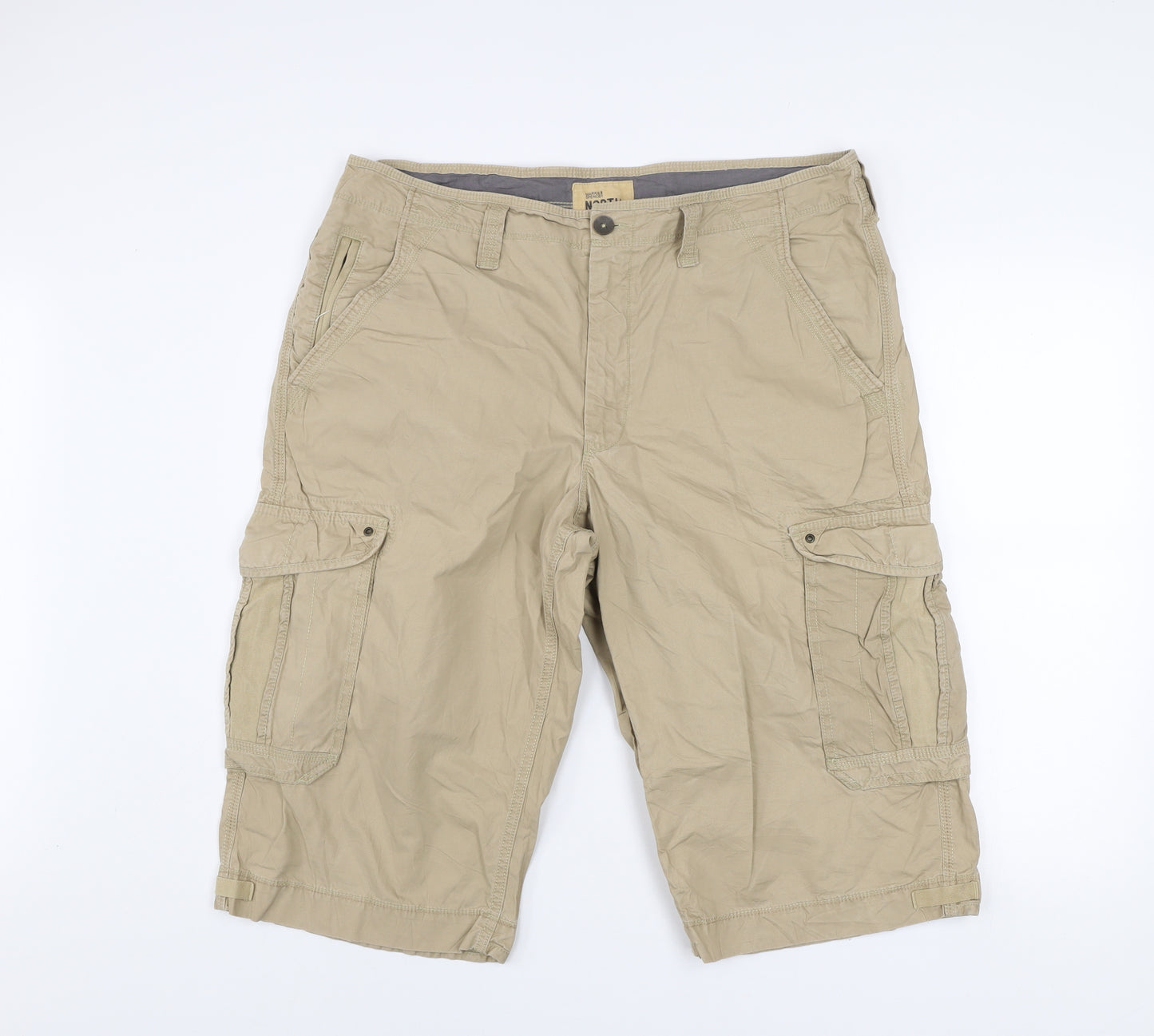 Marks and Spencer North Coast Beige Cargo Shorts Men’s 38 in