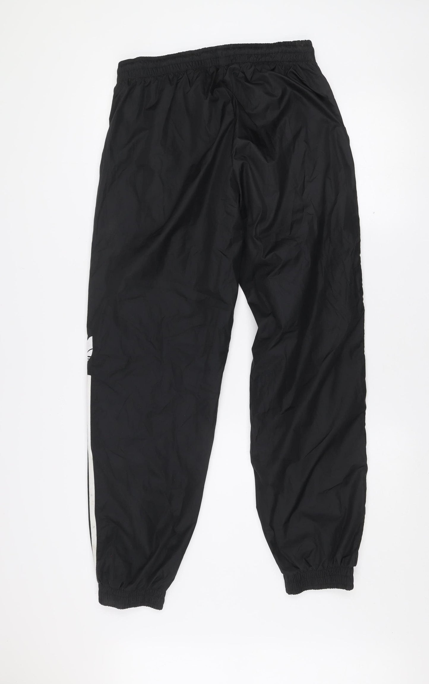Adidas Men’s Black Track Pants M Elastic Waist Woven Tapered Sports Trousers