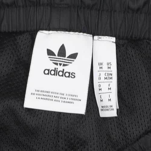 Adidas Men’s Black Track Pants M Elastic Waist Woven Tapered Sports Trousers