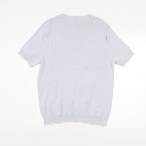 Kin Men’s Blue Cotton Short Sleeve Knit Top Size M