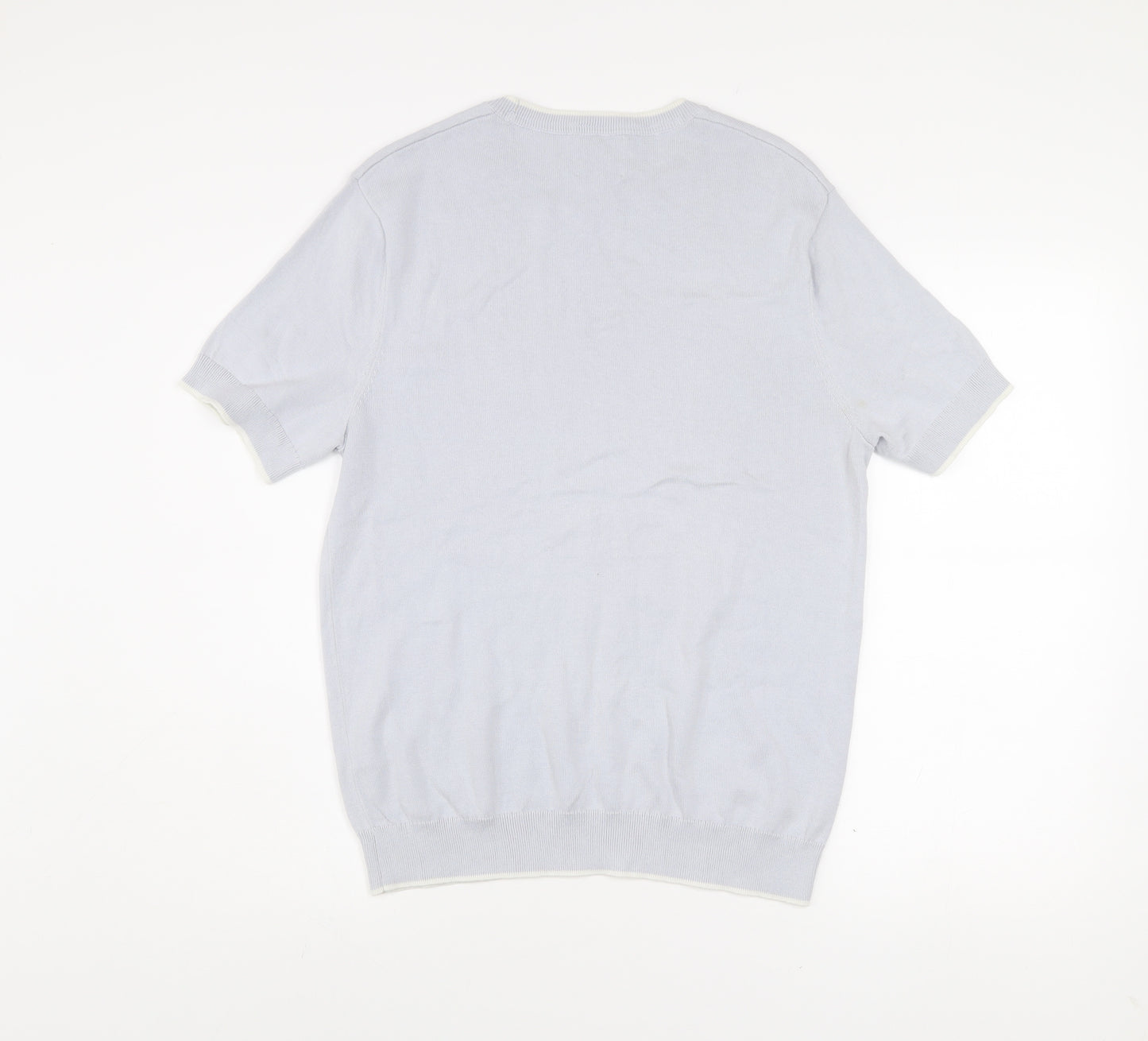 Kin Men’s Blue Cotton Short Sleeve Knit Top Size M