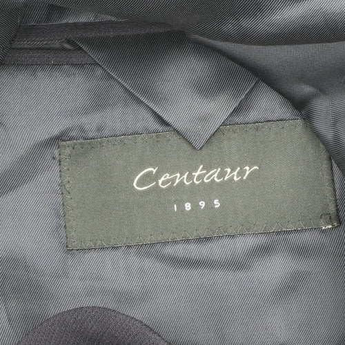Centaur Men's Black Wool Blend Regular Fit Three-Button Blazer 42R