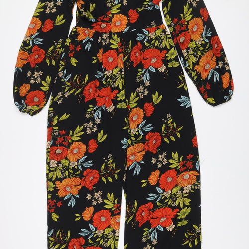 ASOS DESIGN Women's Multicoloured Floral Wide-Leg Jumpsuit UK 10
