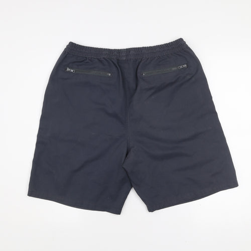 Infuse Jeans Men's Blue XL Cargo Shorts with Zip Pockets
