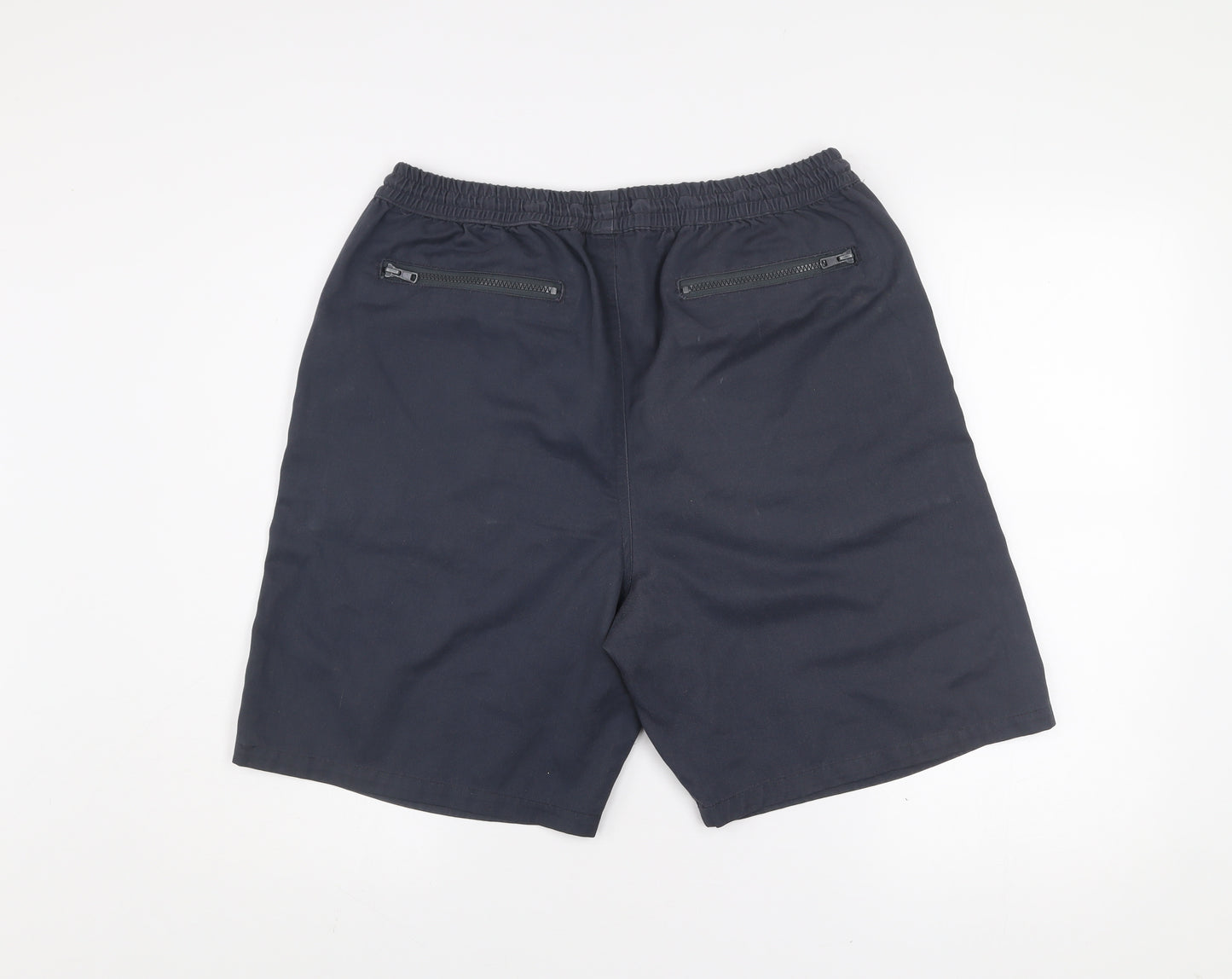 Infuse Jeans Men's Blue XL Cargo Shorts with Zip Pockets