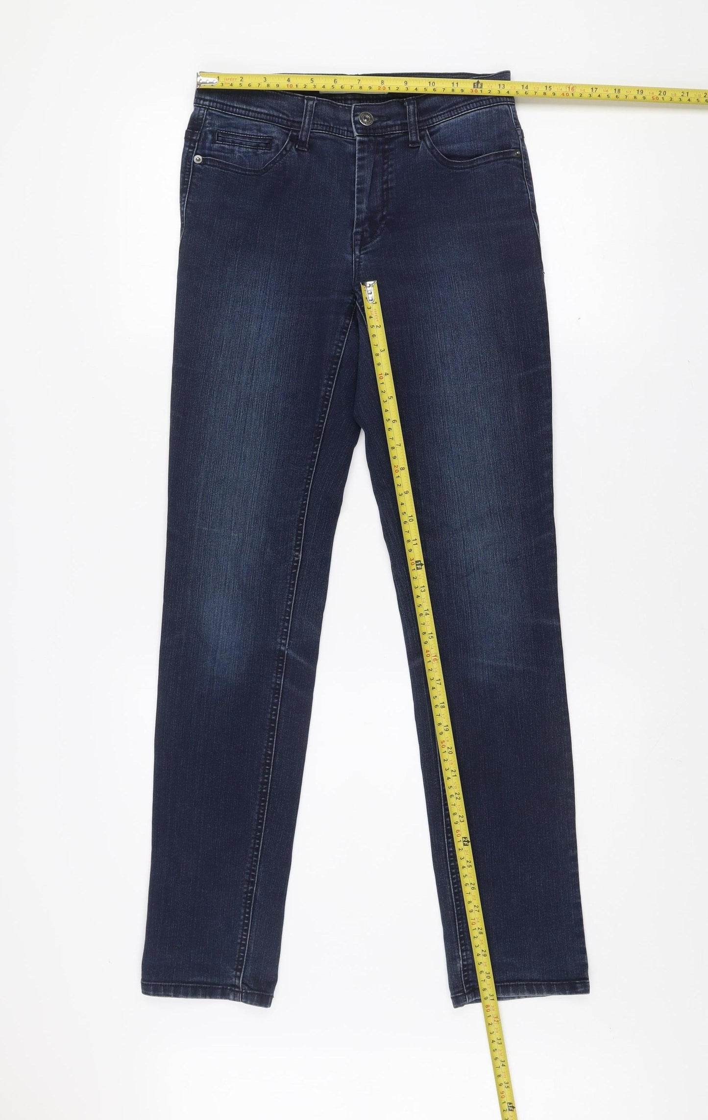 Jeans by Jackpot Men's Blue Straight Slim Fit Denim Jeans 27x32