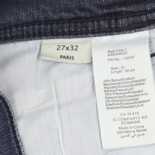 Jeans by Jackpot Men's Blue Straight Slim Fit Denim Jeans 27x32