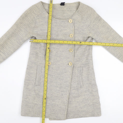 GAP Women’s Beige Wool Long Sleeve Button Cardigan M