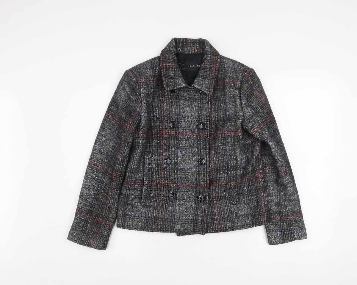 Manteau Femme New York & Co En Laine Grise - Taille S - Style Pea Coat Classique