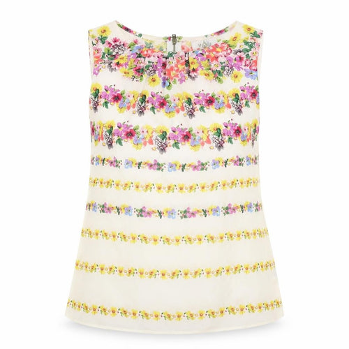 Wallis Petite Women’s Multicoloured Floral Sleeveless Tunic Blouse Size 8