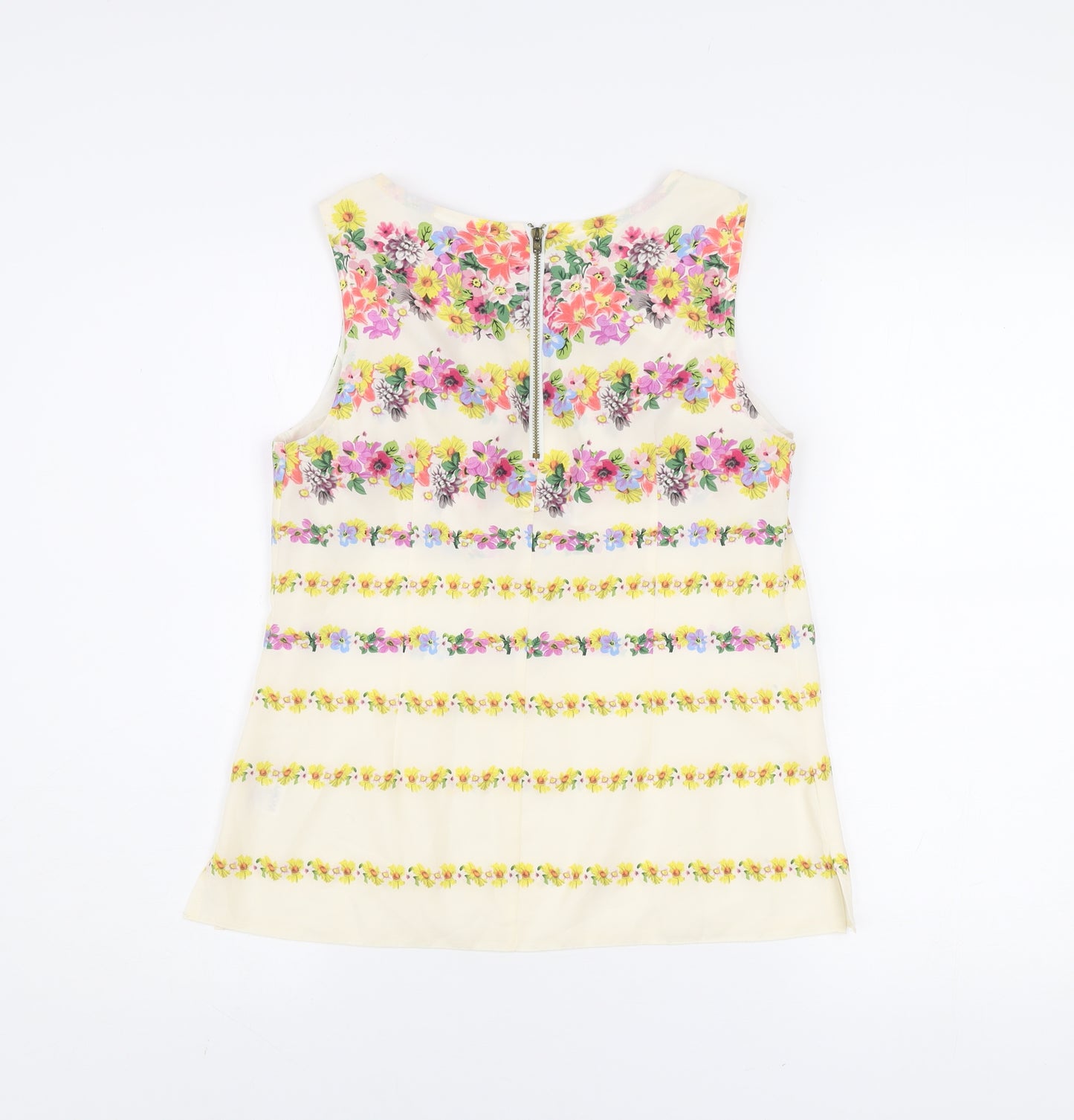 Wallis Petite Women’s Multicoloured Floral Sleeveless Tunic Blouse Size 8