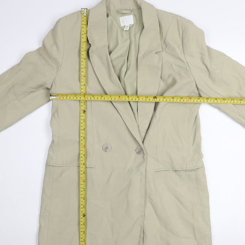 H&M Womens Beige XS Regular Fit Blazer Jacket