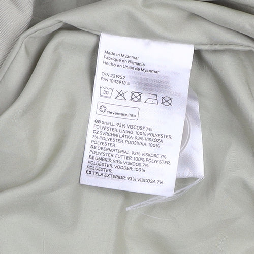 H&M Womens Beige XS Regular Fit Blazer Jacket