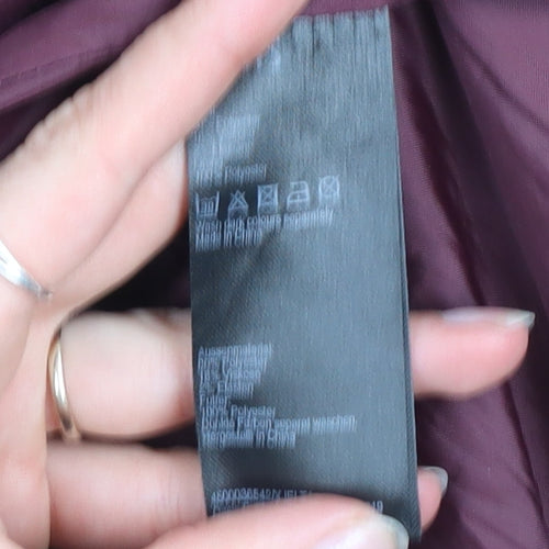 Oasis Women's Red Belted Trench Coat XS Classic Mid-Length