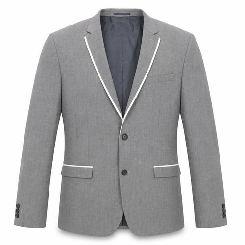 Next Men's Grey Regular Fit Blazer 40R Two Button Notch Lapel Jacket