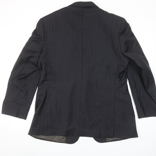 Austin Reed Men’s Grey Pinstripe Wool Blazer 42S Classic Formal Jacket