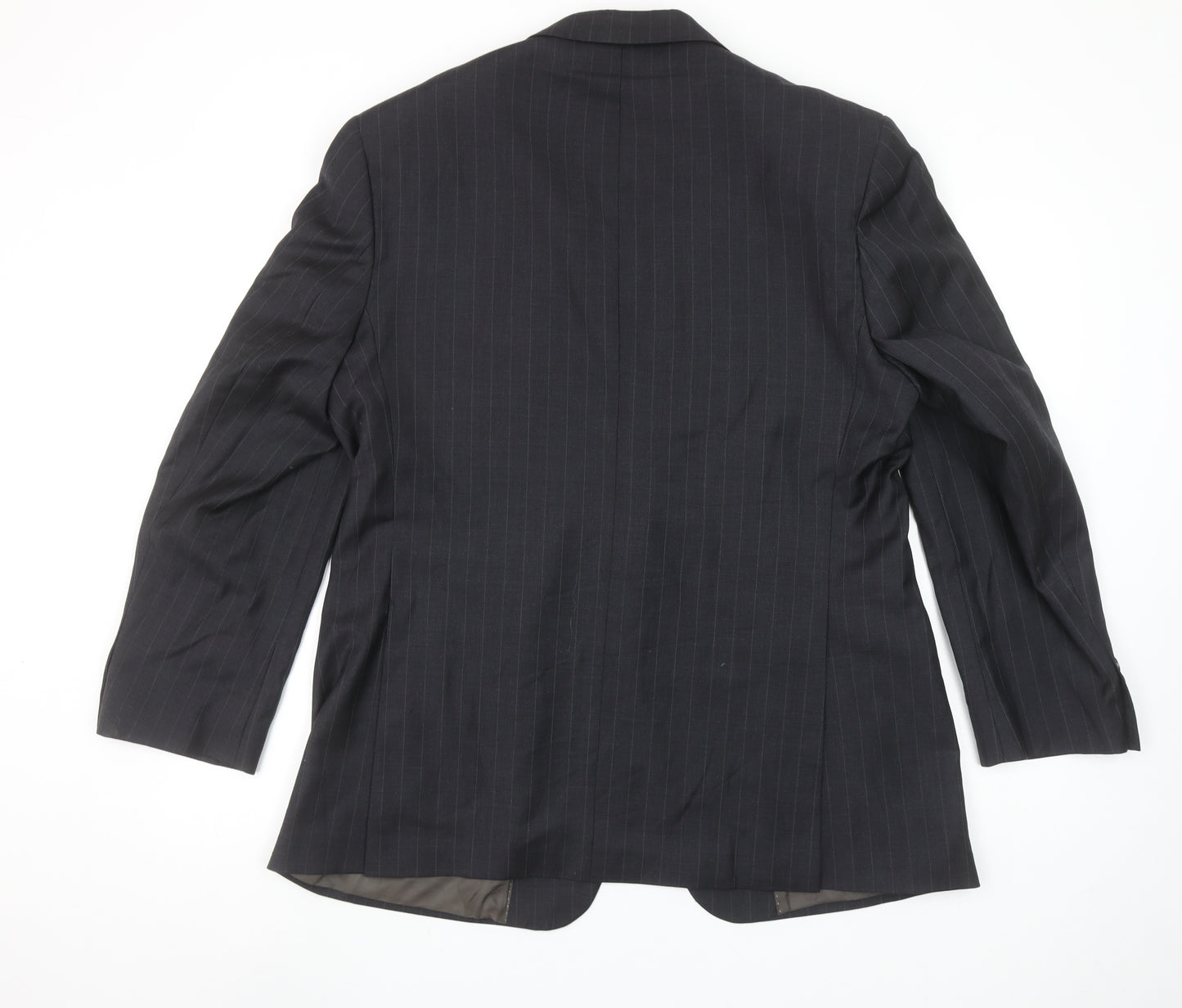 Austin Reed Men’s Grey Pinstripe Wool Blazer 42S Classic Formal Jacket