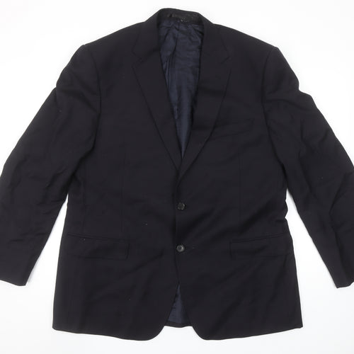 Marks and Spencer Autograph Men's Navy 44 Regular Wool Blazer Jacket