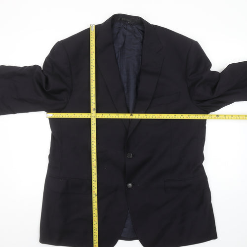 Marks and Spencer Autograph Men's Navy 44 Regular Wool Blazer Jacket