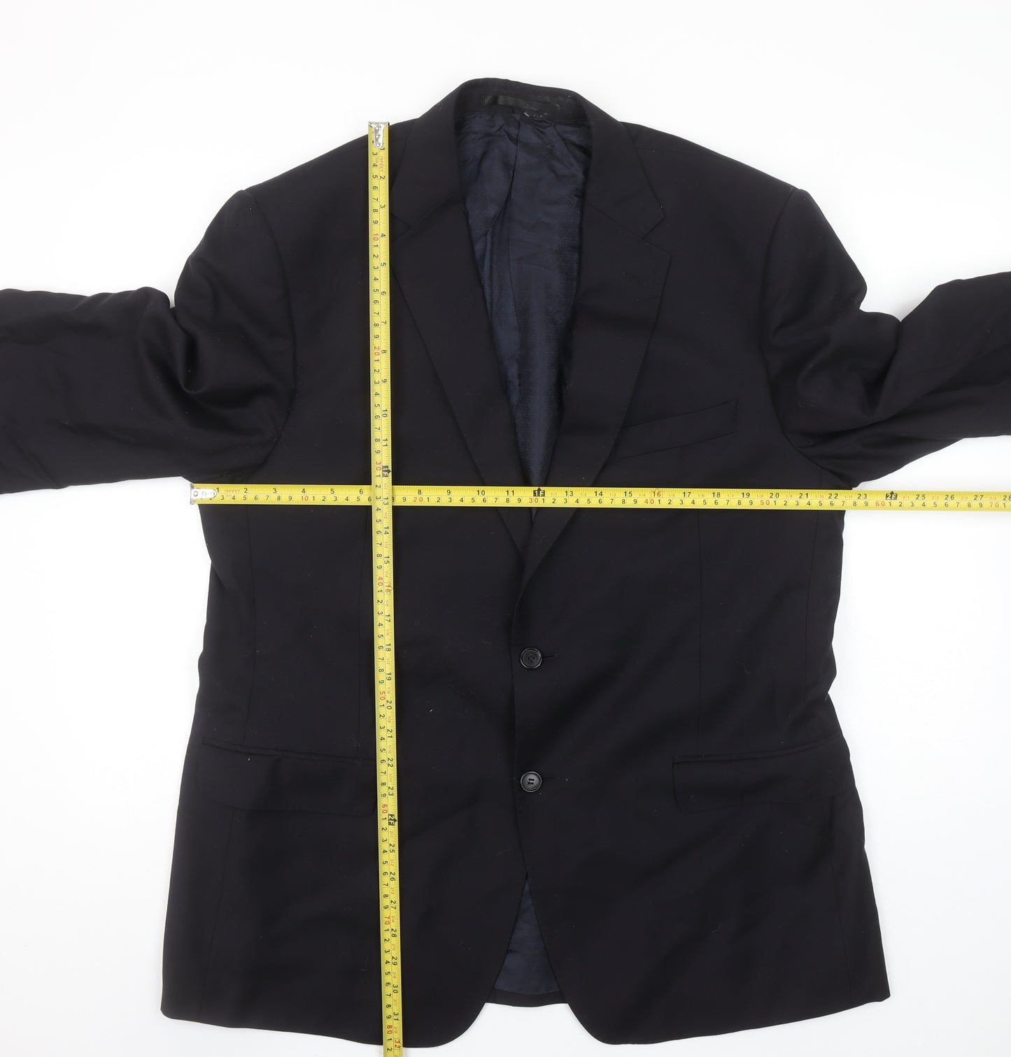 Marks and Spencer Autograph Men's Navy 44 Regular Wool Blazer Jacket