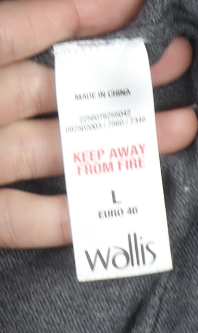 Wallis Petite Grey Colourblock Knit Shift Dress Size 12