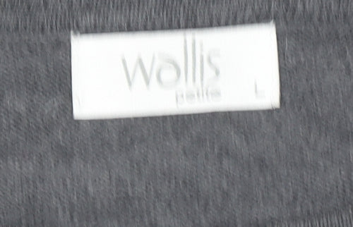 Wallis Petite Grey Colourblock Knit Shift Dress Size 12
