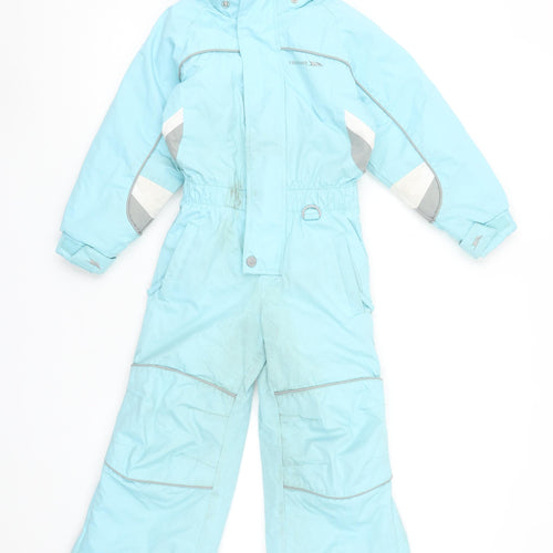 Trespass Girls Blue Waterproof Insulated Snowsuit 2-3 Years Winter Ski Wear
