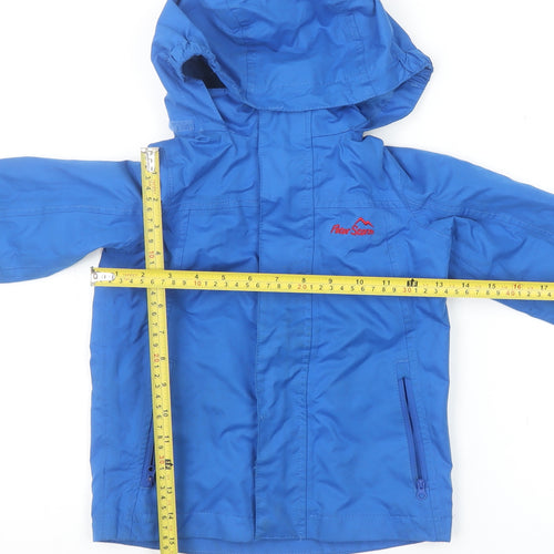 Peter Storm Boys Blue 3-4 Years Hooded Waterproof Rain Coat Jacket