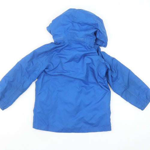 Peter Storm Boys Blue 3-4 Years Hooded Waterproof Rain Coat Jacket