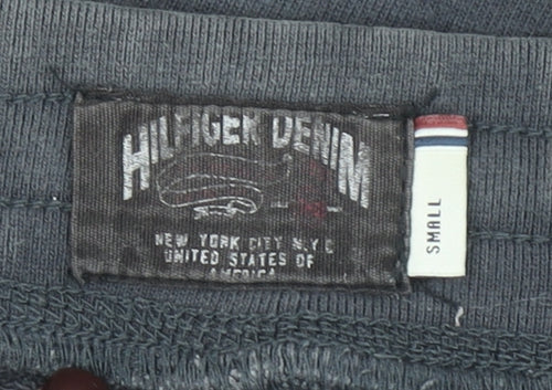 Tommy Hilfiger Men's Black Joggers Small Regular Fit Fleece Sweatpants