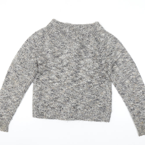 Linea Women's Grey Knit Button Cardigan M Chunky Long Sleeve