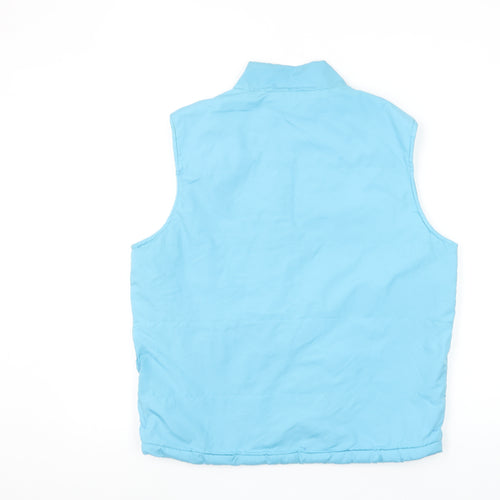 Donnay Women Blue Polyester Sleeveless Waistcoat Size M