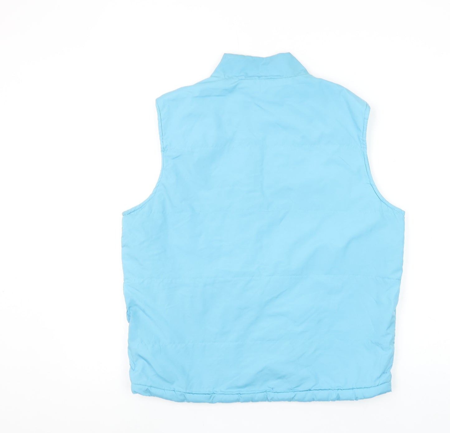 Donnay Women Blue Polyester Sleeveless Waistcoat Size M