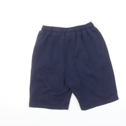 McKenzie Boys Blue Athletic Shorts 12-13 Years Colourblock Elastic Waist