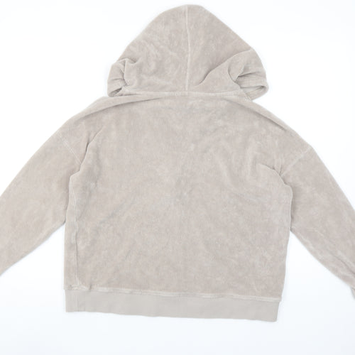 Hush Women’s Beige Cotton Henley Hoodie XS